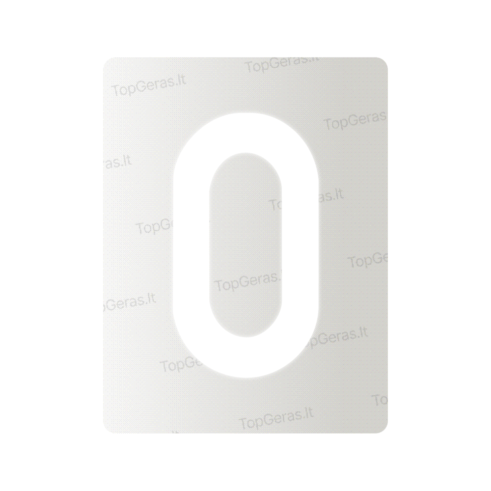 Nanoplėvelė Lietuvos valstybiniams numeriams – simbolis „0“