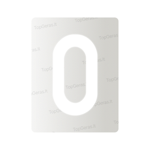 Nanoplėvelė Lietuvos valstybiniams numeriams – simbolis „0“