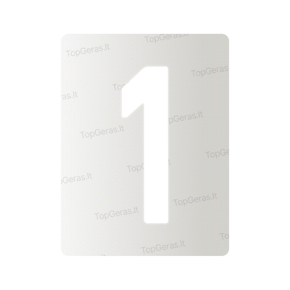 Nanoplėvelė Lietuvos valstybiniams numeriams – simbolis „1“