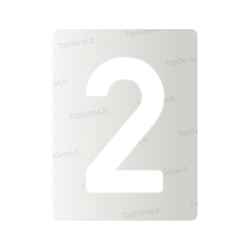 Nanofilm for Lithuania number plates - Symbol "2"