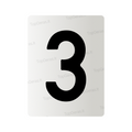 Nanofilm for Lithuania number plates - Symbol "3"