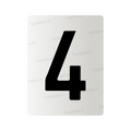 Nanofilm for Lithuania number plates - Symbol "4"