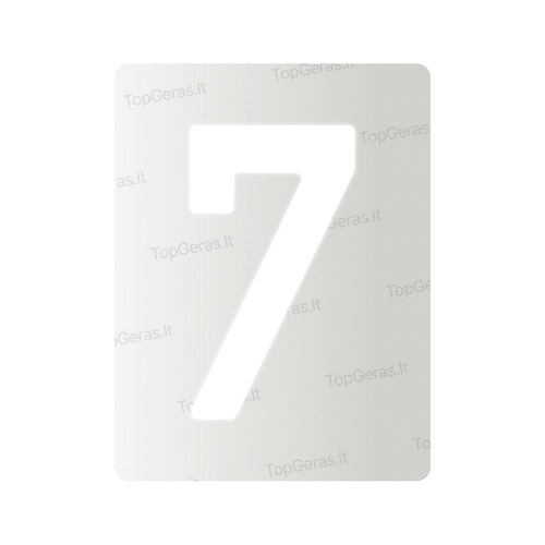 Nanofilm for Lithuania number plates - Symbol "7"