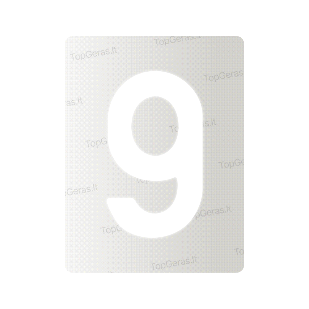 Nanofilm for Lithuania number plates - Symbol "9"