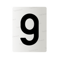 Nanofilm for Lithuania number plates - Symbol "9"