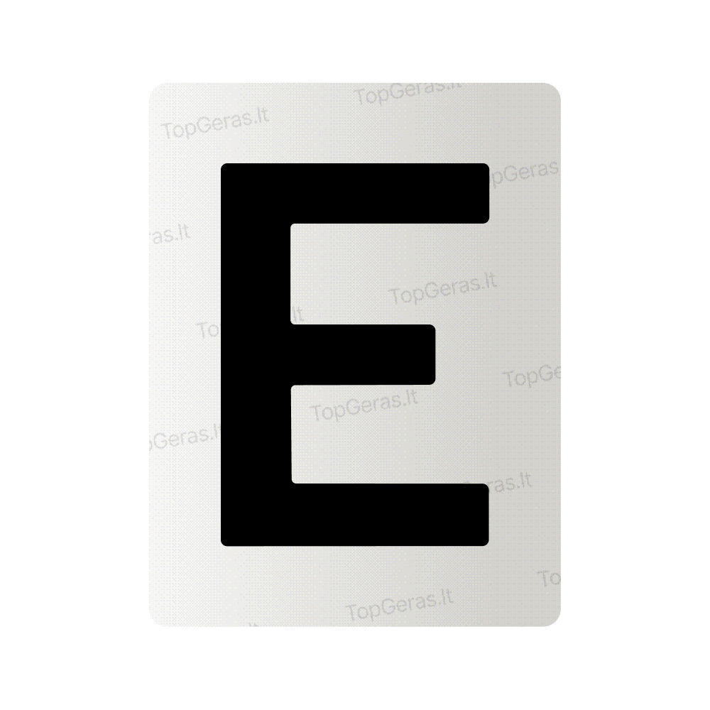 Nanofilm for Lithuania number plates - Symbol "E"