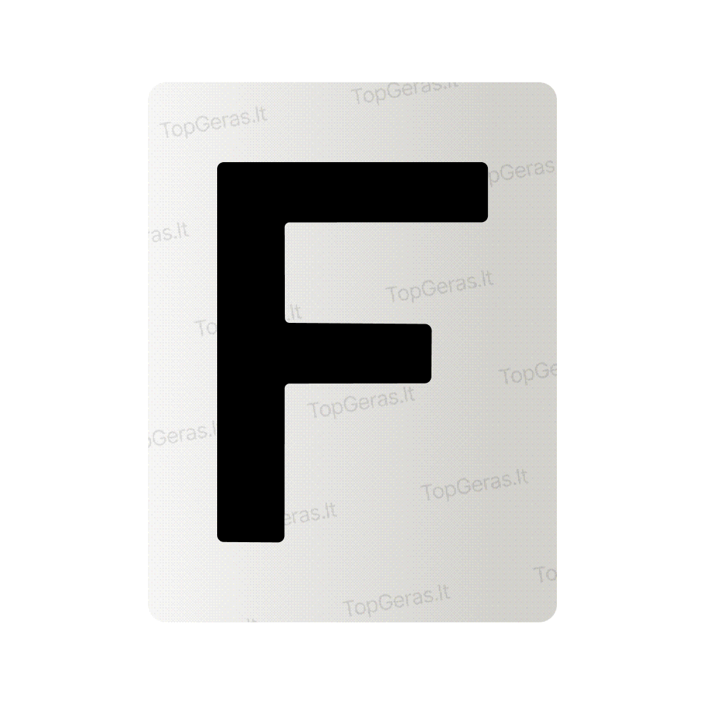 Nanoplėvelė Lietuvos valstybiniams numeriams – simbolis „F“