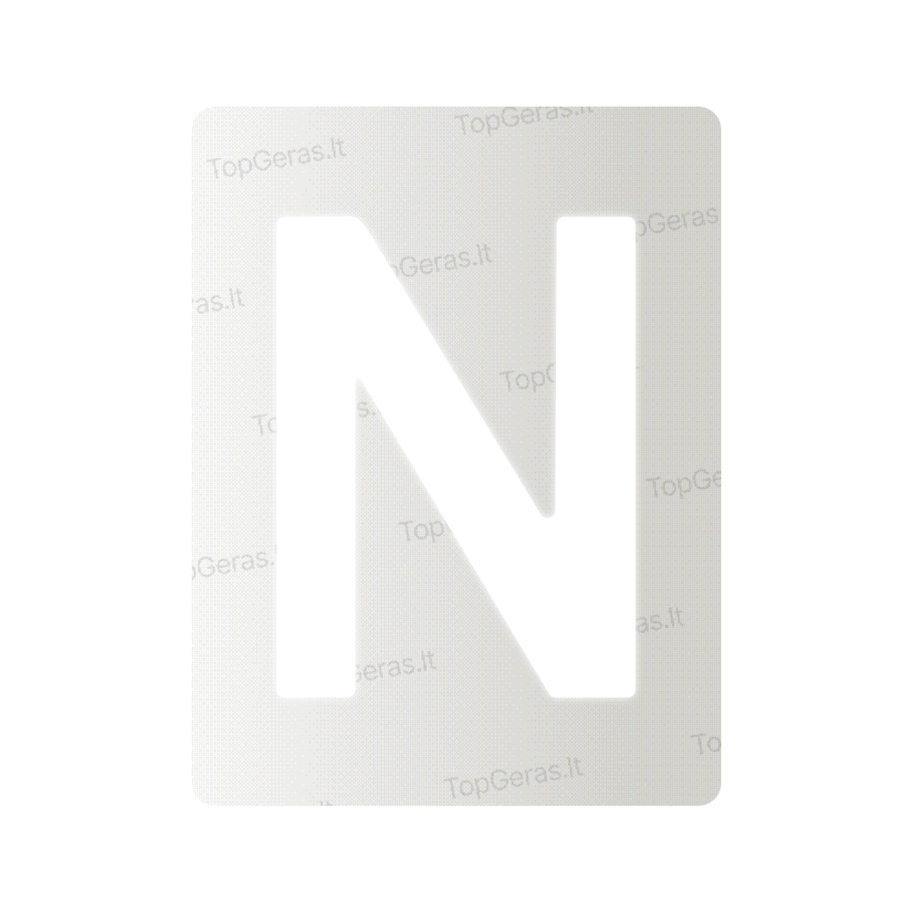 Nanoplėvelė Lietuvos valstybiniams numeriams – simbolis „N“
