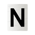Nanoplėvelė Lietuvos valstybiniams numeriams – simbolis „N“
