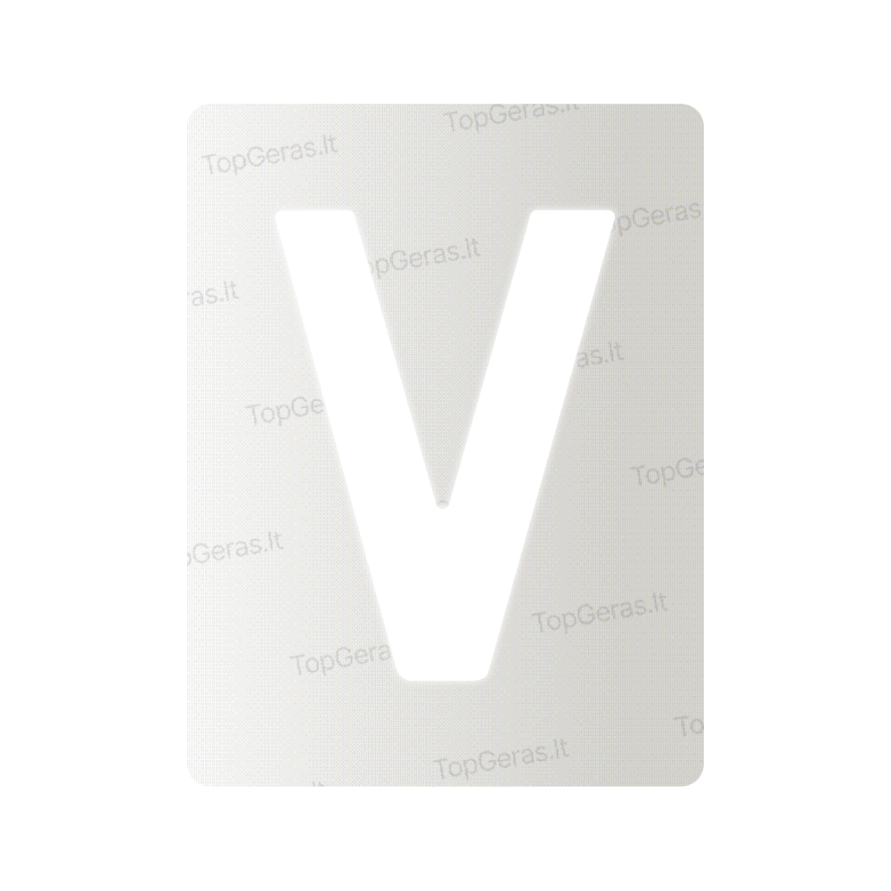 Nanoplėvelė Lietuvos valstybiniams numeriams – simbolis „V“