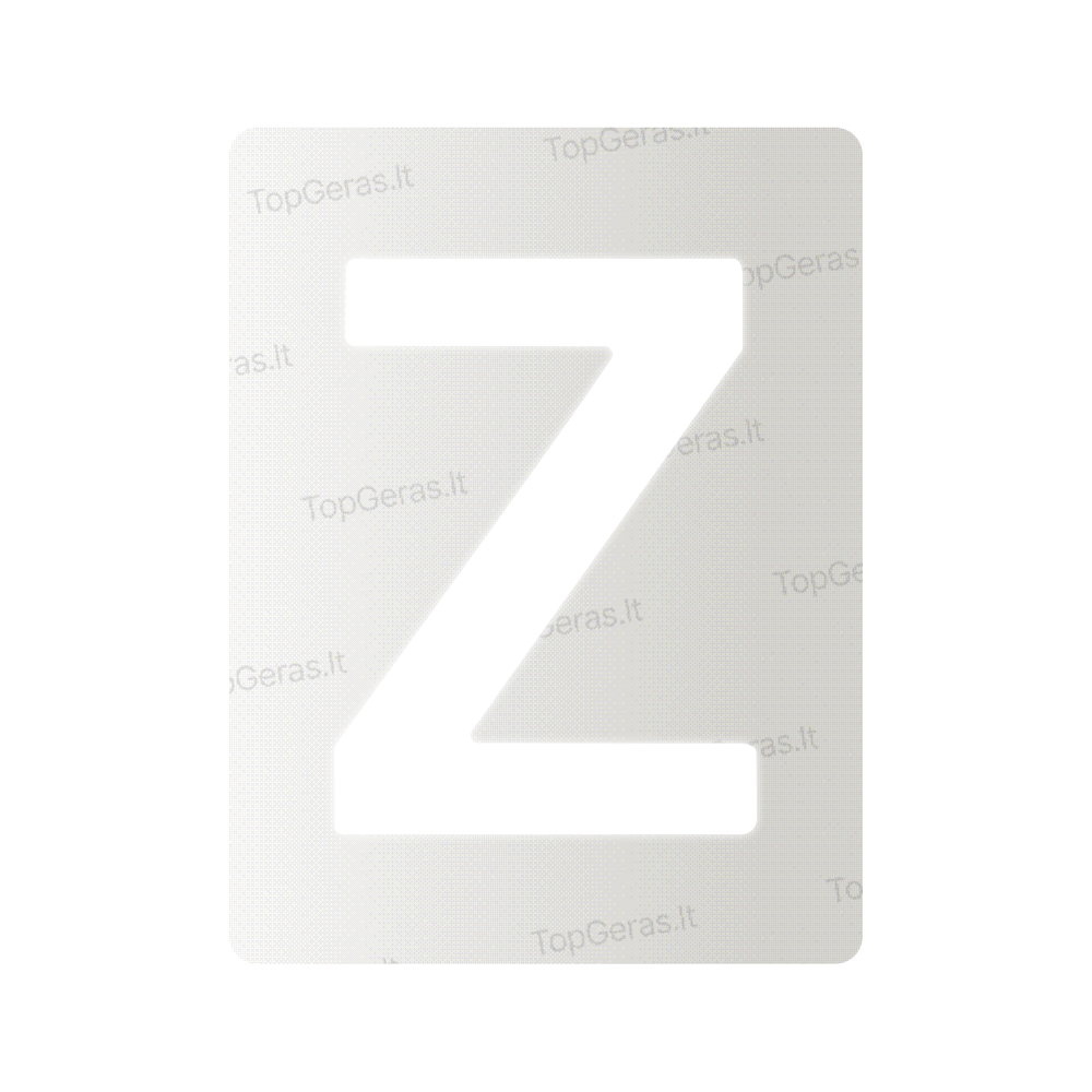 Nanoplėvelė Lietuvos valstybiniams numeriams – simbolis „Z“